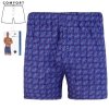 BOKSERKI MĘSKIE LUŹNE ZE WZOREM GEOMETRYCZNY PLUS SIZE MBL850-011